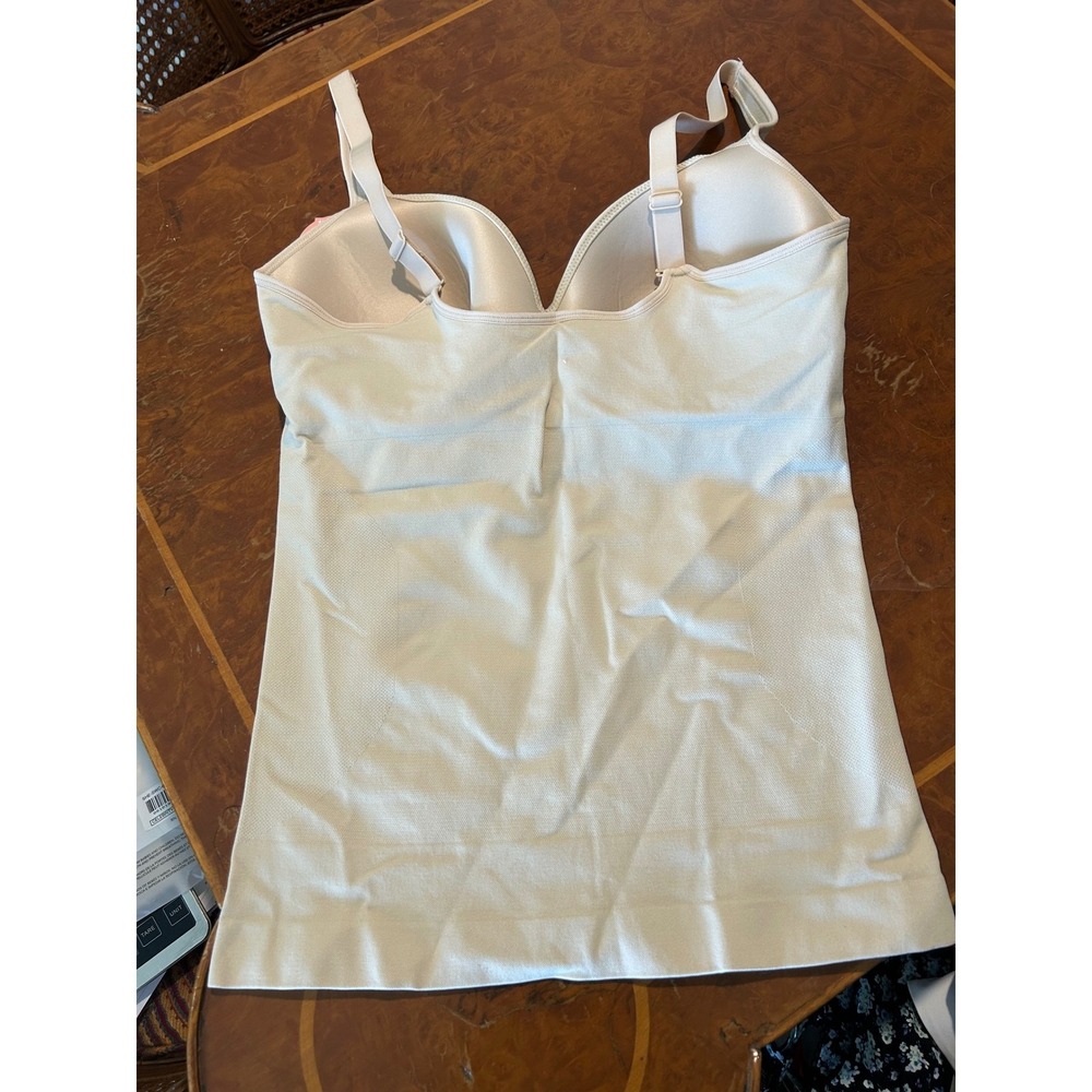 Shapermint Essentials Sweetheart Built-In Bra Shaper Cami 62206 Sand Large 10-12 - Picture 4 of 8